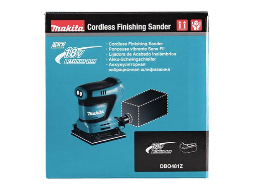 Makita DBO481 LXT Finishing Sander 18V Bare Unit Makita - RockBottom Northampton 