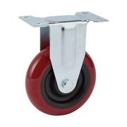 Draper Fixed Plate Fixing Polyurethane Wheel, 100mm Diameter, S.W.L. 125kg Draper - Town Tools