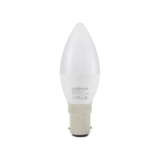 Link2Home Wi-Fi LED SBC (B15) Opal Candle Dimmable Bulb, White + RGB 470 lm 5.5W Link2Home - RockBottom Northampton
