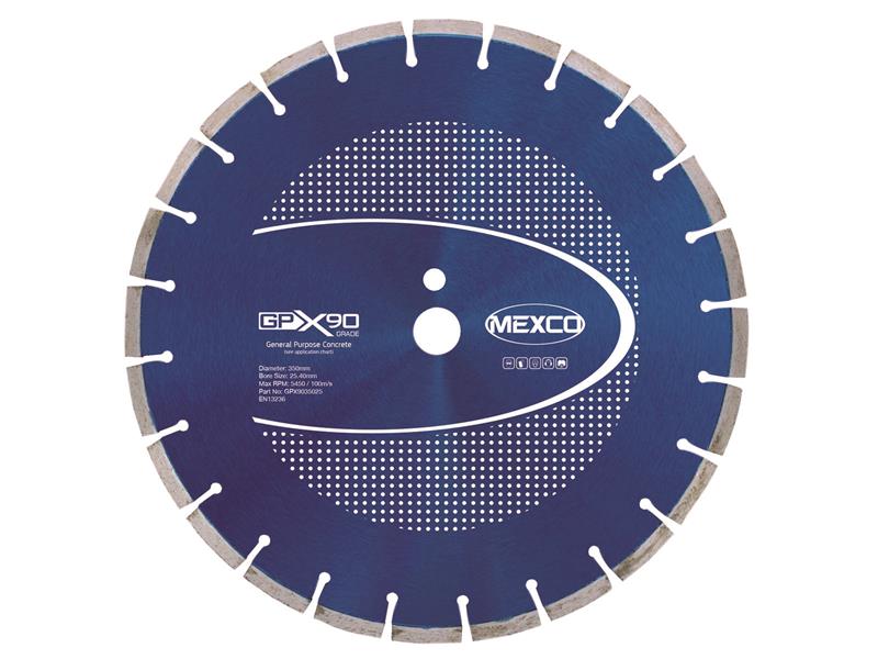 MEXCO - GPX90 Concrete Diamond Blade 350 x 25.4mm