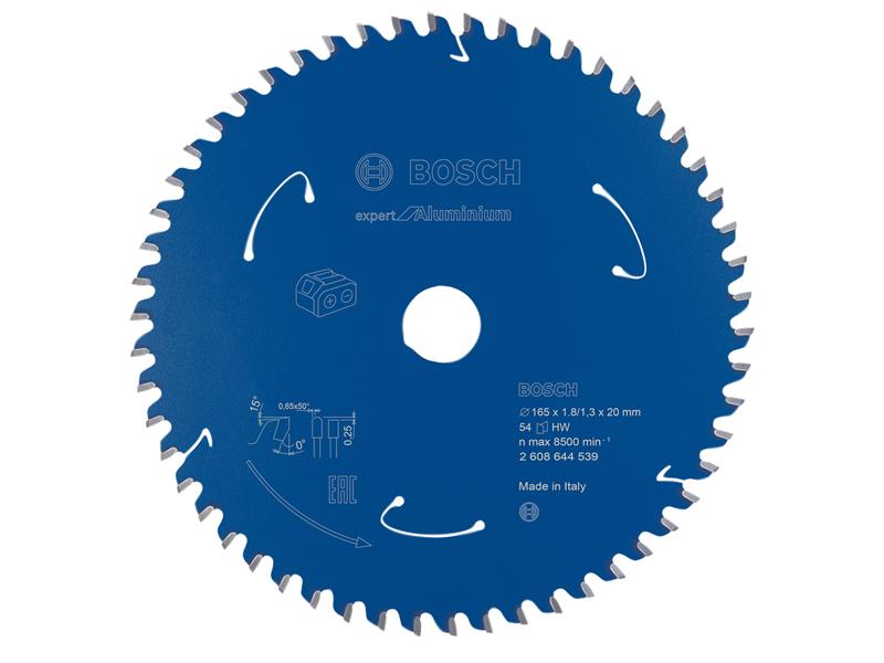 Bosch Expert Circular Saw Blade 165mm for Cordless Saws