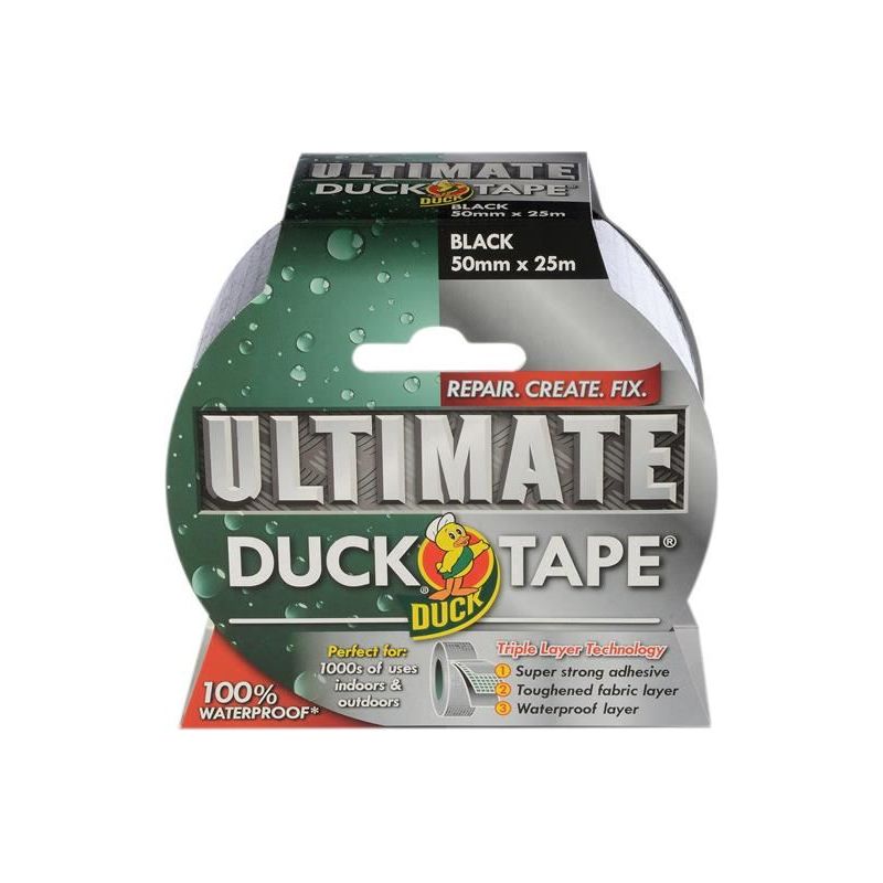Shurtape Duck Tape® Ultimate 50mm x 25m Black Shurtape - RockBottom Nothampton