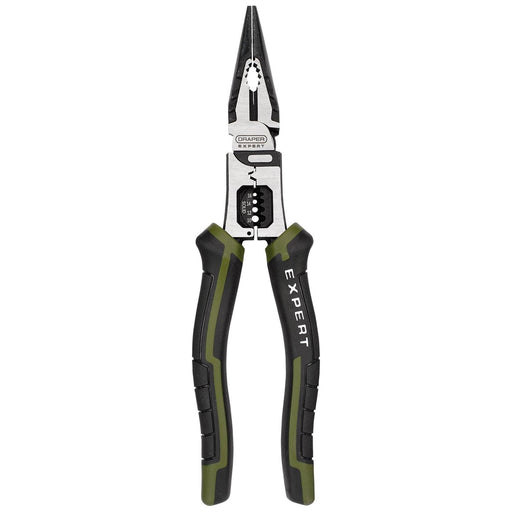 Draper Draper Expert Long Nose Pliers with Wire Stripper, 200mm Draper - Town Tools