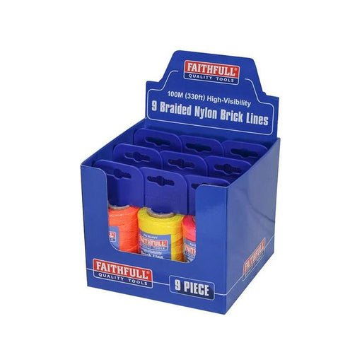 Faithfull Brick Line Replacement Dispenser Reel CDU, 9 Piece Faithfull - RockBottom Northampton