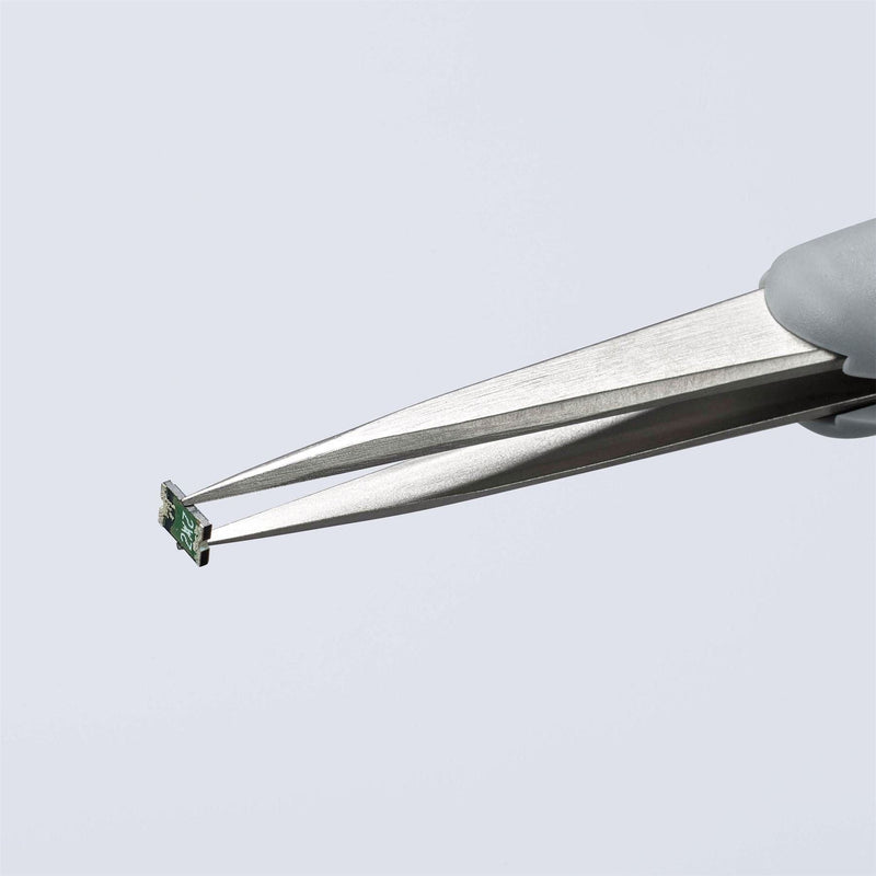 Draper Knipex 92 21 14 ESD Precision Tweezers with rubber handles ESD, 130mm Draper - Town Tools