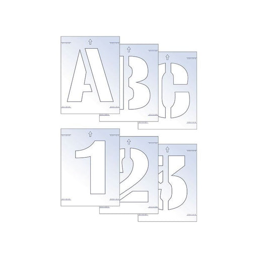 Scan Letter & Number Stencil Kit 25mm Scan - RockBottom Nothampton