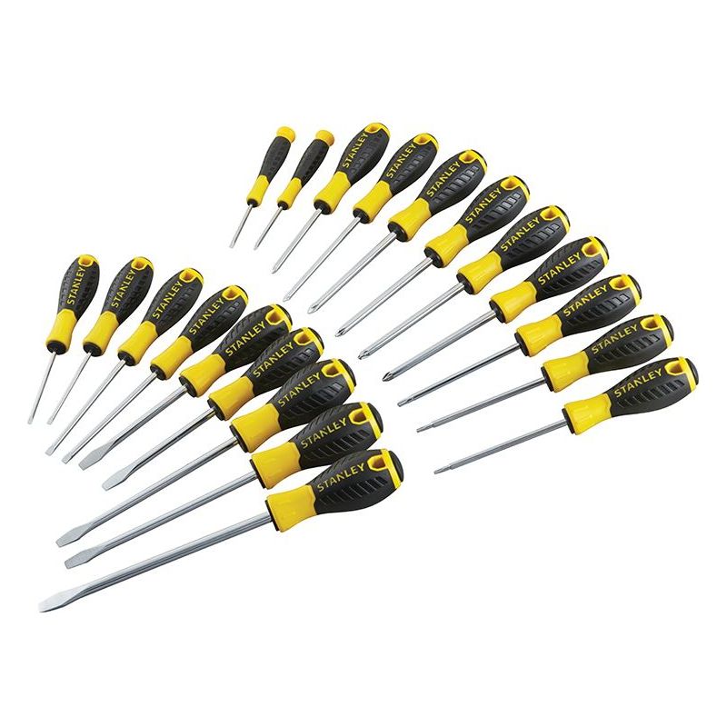 Stanley® Hand Tools 0-60-213 Essential Screwdriver Set, 20 Piece STANLEY® Hand Tools - RockBottom Nothampton