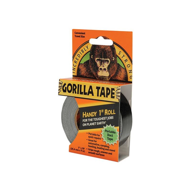 Gorilla Glue Gorilla Tape® Handy Roll 25mm x 9m Black Gorilla Glue - RockBottom Northampton