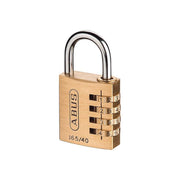 Abus Mechanical 165/40 40mm Solid Brass Body Combination Padlock (4-Digit) Carded ABUS Mechanical - RockBottom Northampton 