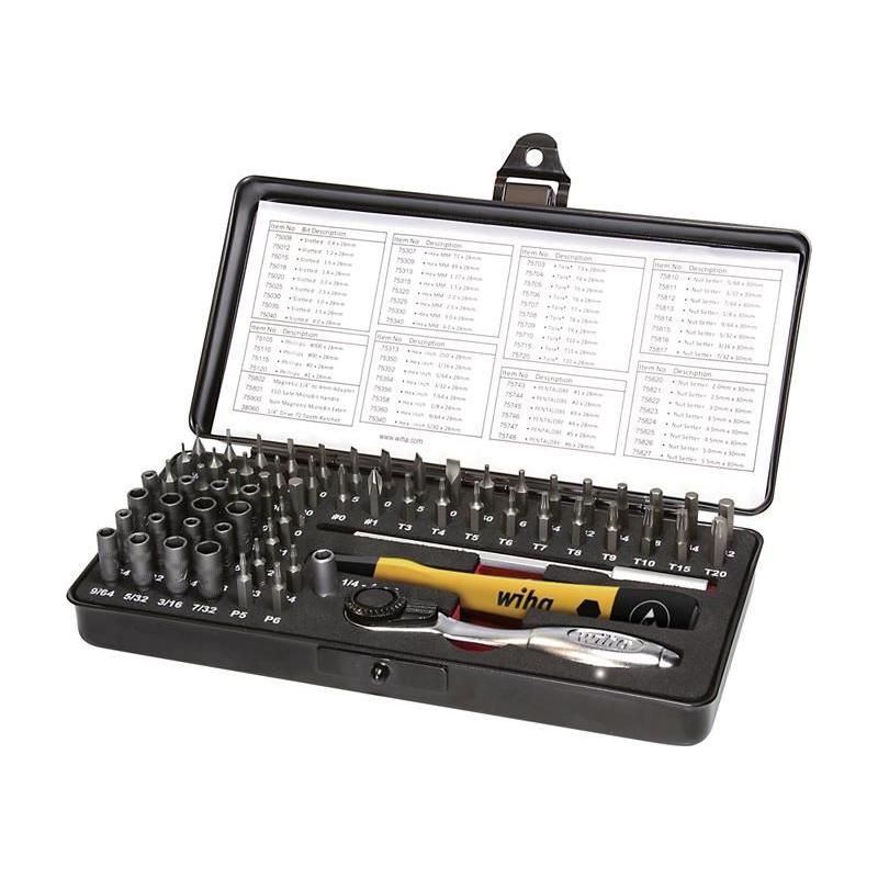 Wiha ESD Micro-bit Set, 66 Piece (inc. Case) Wiha - RockBottom Northampton