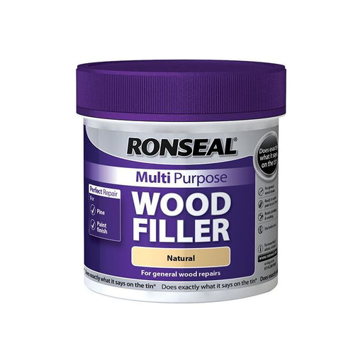 Ronseal Multipurpose Wood Filler Tub Natural 465g Ronseal - RockBottom Nothampton