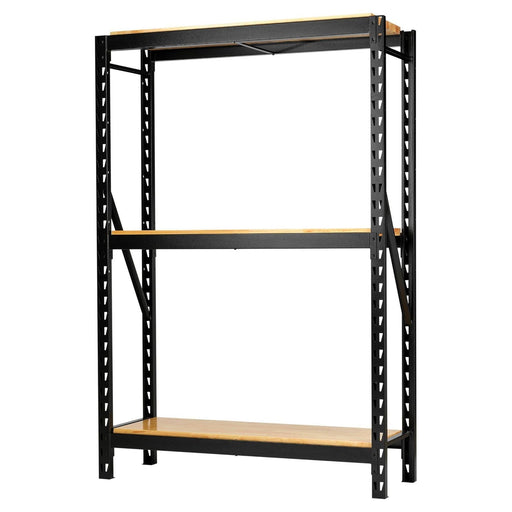 Bunker 14 Piece Modular 3 Tier Racking with Hardwood Shelving, 1500mm Draper - Town Tools