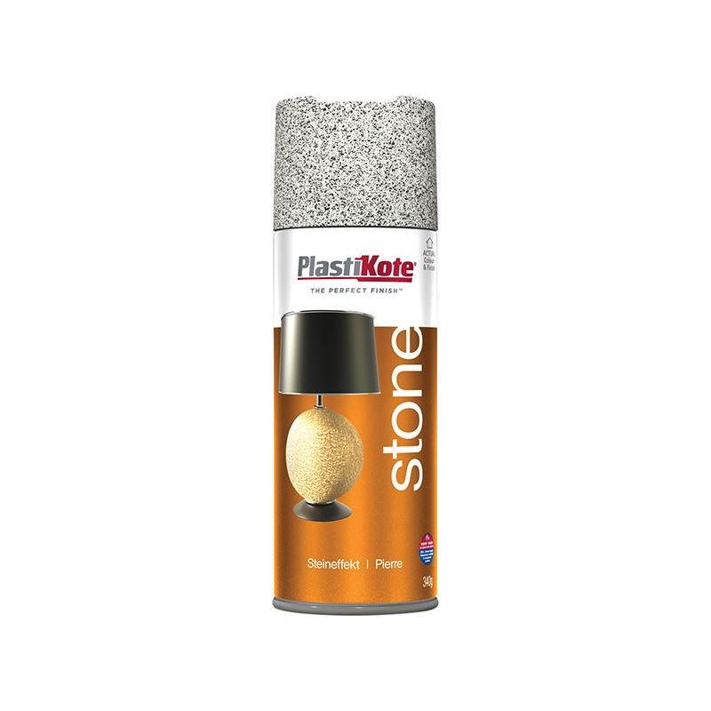Plastikote Stone Touch Spray Gotham Grey 400ml PlastiKote - RockBottom Nothampton