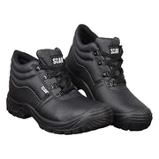 Scan 4 D-Ring Chukka Safety Boots Black UK 7 EUR 41 Scan - RockBottom Nothampton