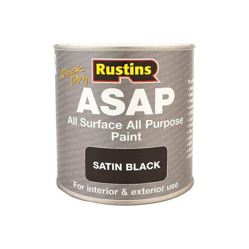 Rustins ASAP Paint Black 1 Litre Rustins - RockBottom Nothampton
