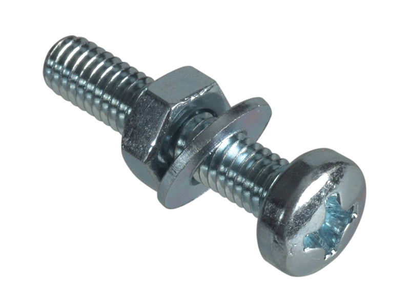 ForgeFix Machine Screw Pozi Compatible Pan Head ZP M4 x 20mm ForgePack 40