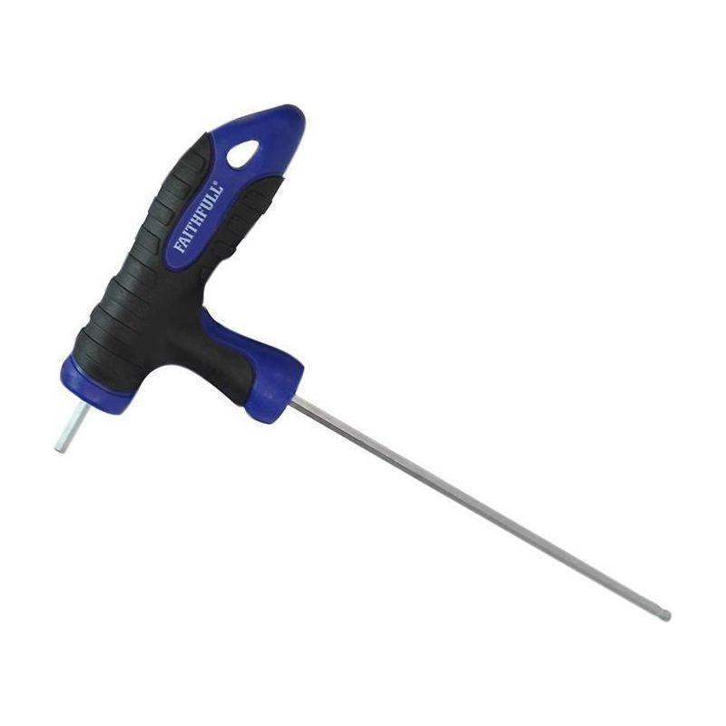 Faithfull Ball Ended T-Handle Hexagon Key 2mm Faithfull - RockBottom Northampton