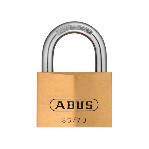 Abus Mechanical 85/70mm Brass Padlock Keyed Alike 121 ABUS Mechanical - RockBottom Northampton 