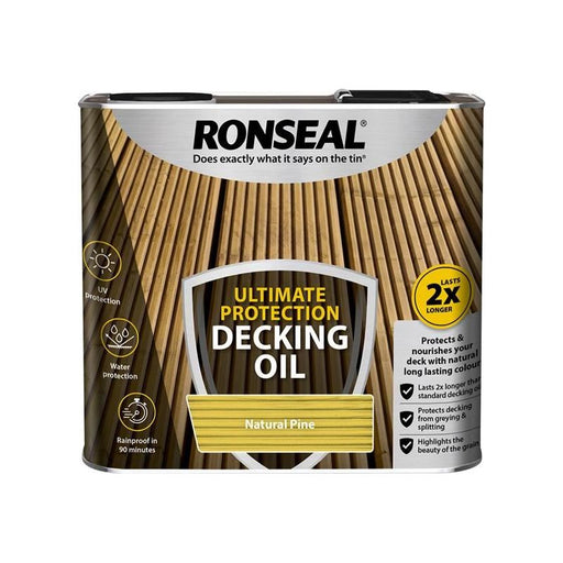 Ronseal Ultimate Protection Decking Oil Natural Pine 2.5 litre Ronseal - RockBottom Nothampton