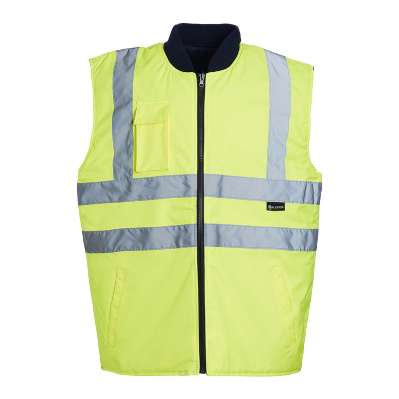 Blackrock Hi-Vis Bodywarmer - Yellow size 4XL