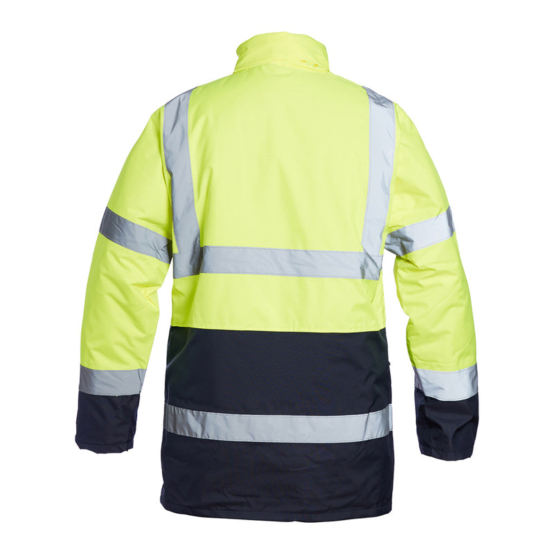 Blackrock Hi-Vis Two-Tone Coat - Yellow/Navy size S
