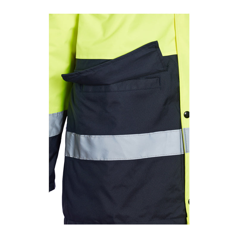 Blackrock Hi-Vis Two-Tone Coat - Yellow/Navy size S