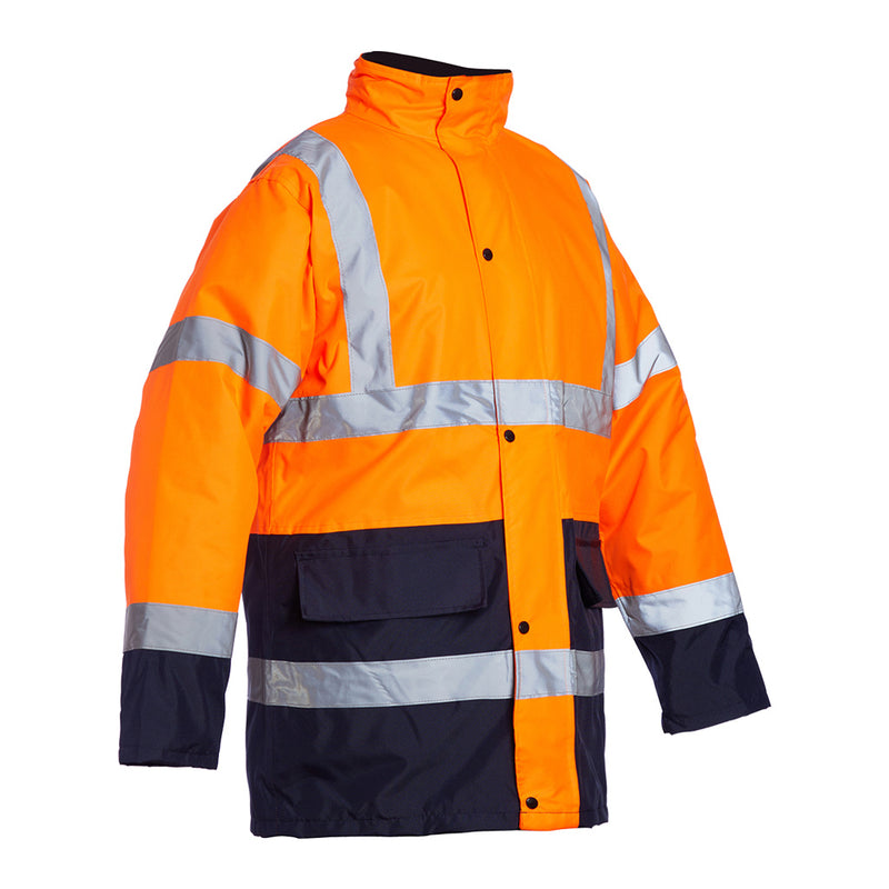 Blackrock Hi-Vis Two-Tone Coat - Orange/Navy size S