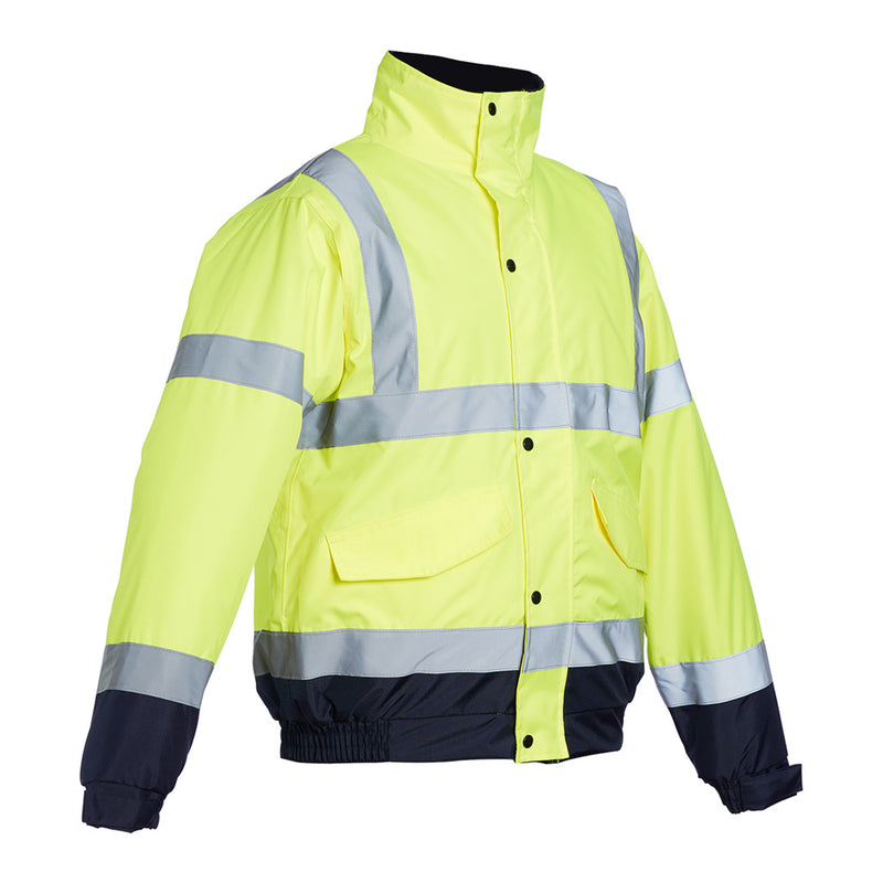 Blackrock Hi-Vis Two-Tone Bomber - Yellow/Navy size 2XL