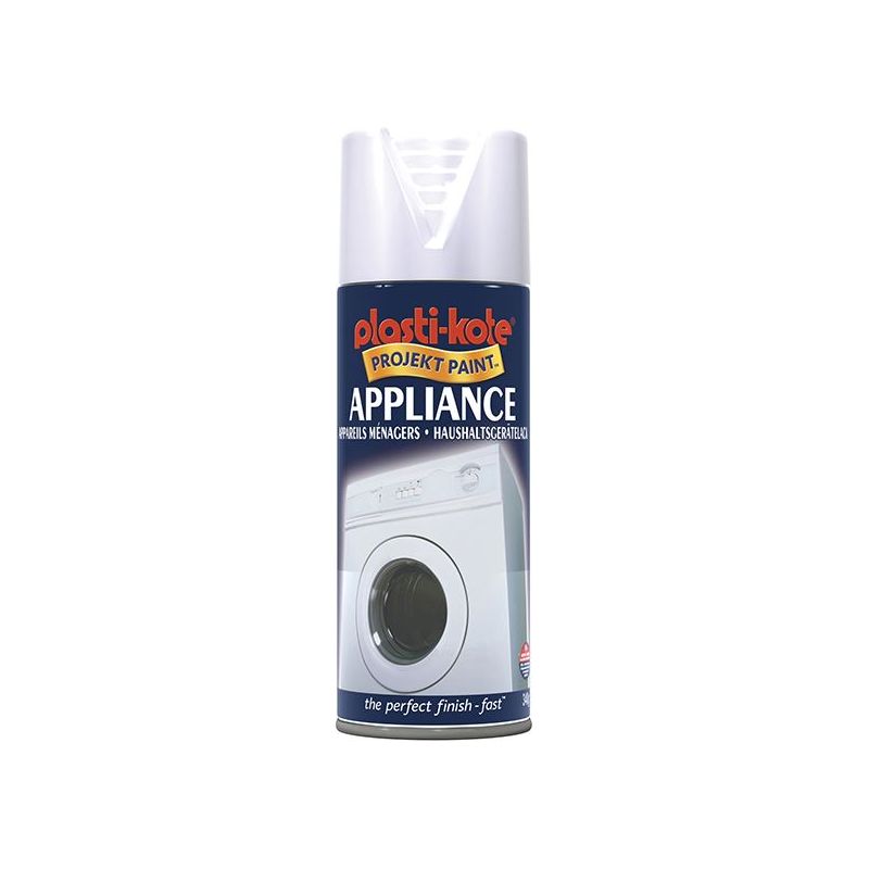 Plastikote Twist & Spray Appliance Enamel Gloss White 400ml PlastiKote - RockBottom Nothampton