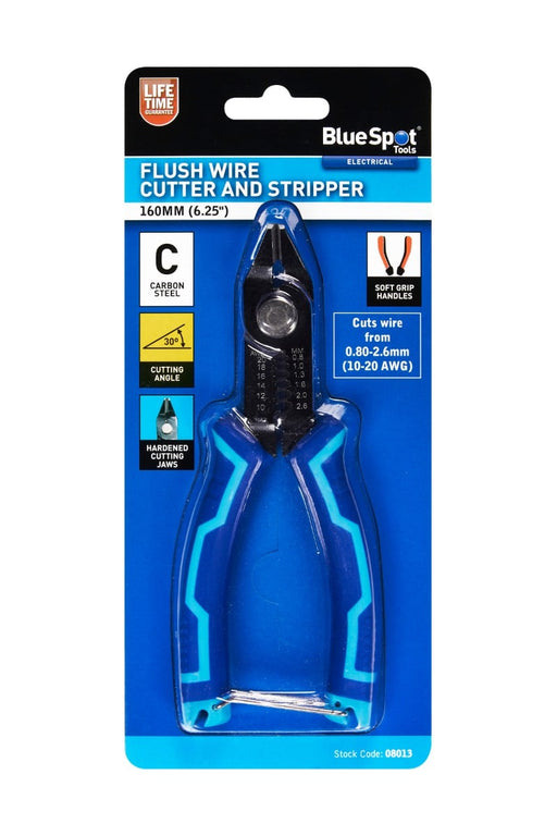 Blue Spot Tools 160mm (6.252) Flush Wire Cutter & Stripper