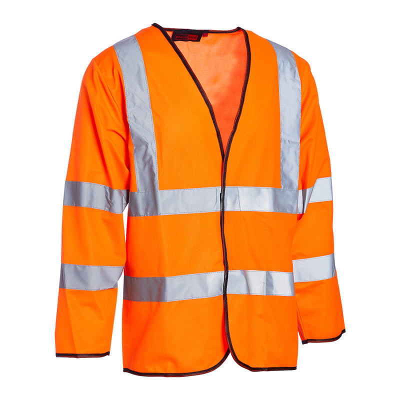 Blackrock Hi-Vis Long Sleeve Vest/Waistcoat - Orange size 5XL
