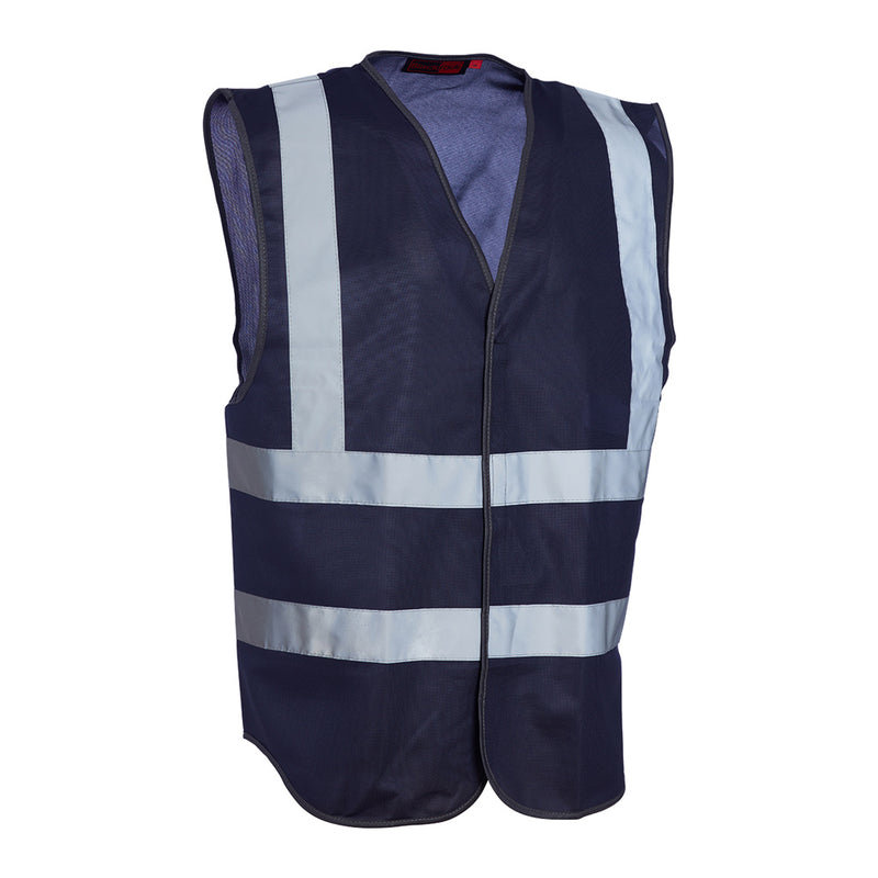 Blackrock Hi-Vis Sleeveless Vest/Waistcoat - Navy size L