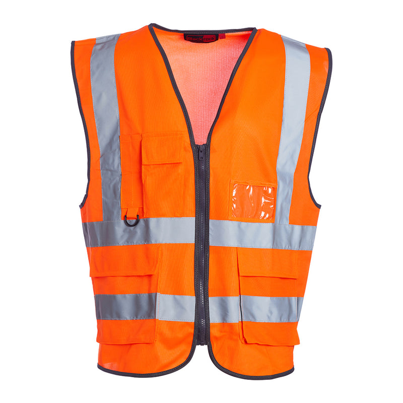 Blackrock Hi-Vis Premium Sleeveless Vest/Waistcoat - Orange size XL