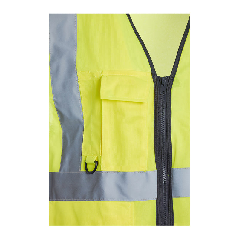 Blackrock Hi-Vis Premium Sleeveless Vest/Waistcoat - Yellow size L