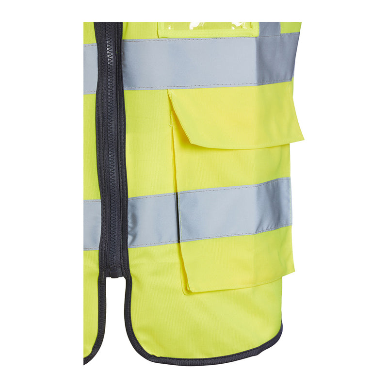Blackrock Hi-Vis Premium Sleeveless Vest/Waistcoat - Yellow size L