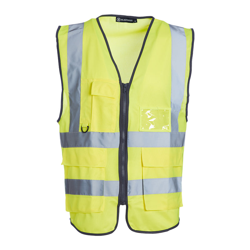 Blackrock Hi-Vis Premium Sleeveless Vest/Waistcoat - Yellow size 2XL