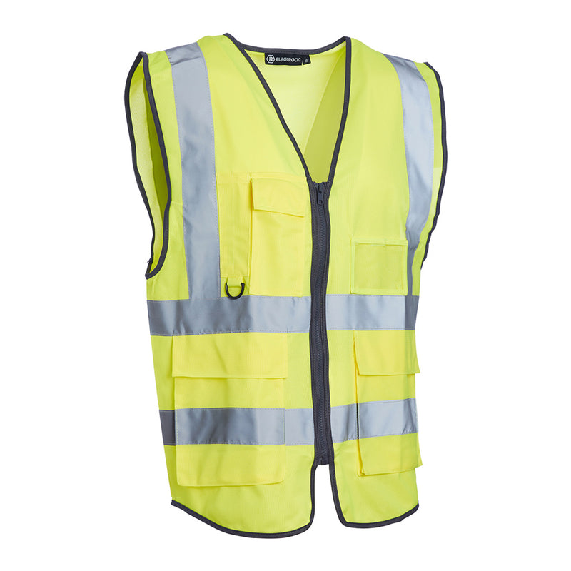 Blackrock Hi-Vis Premium Sleeveless Vest/Waistcoat - Yellow size 4XL
