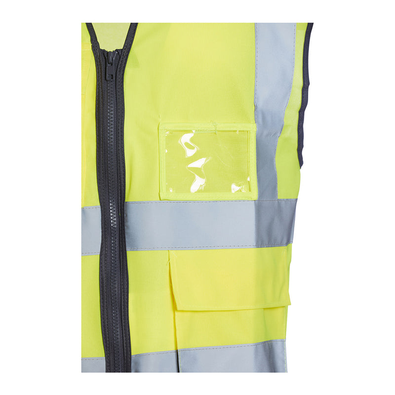 Blackrock Hi-Vis Premium Sleeveless Vest/Waistcoat - Yellow size 6XL