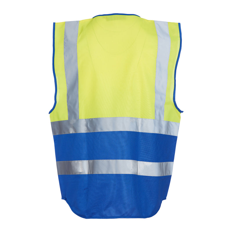 Blackrock Hi-Vis Premium Sleeveless Vest/Waistcoat - Yellow/Blue size 3XL