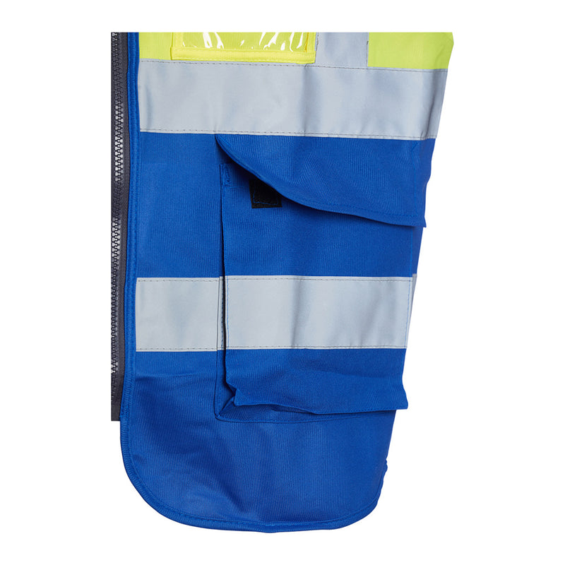 Blackrock Hi-Vis Premium Sleeveless Vest/Waistcoat - Yellow/Blue size 4XL