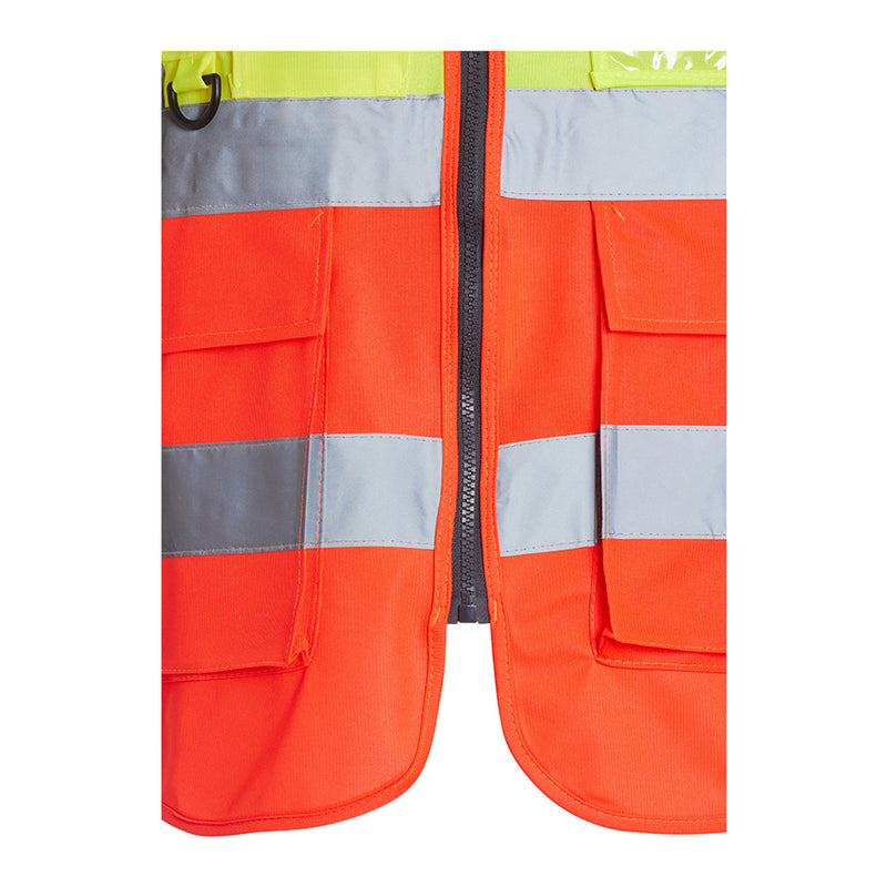 Blackrock Hi-Vis Premium Sleeveless Vest/Waistcoat - Yellow/Red size 2XL