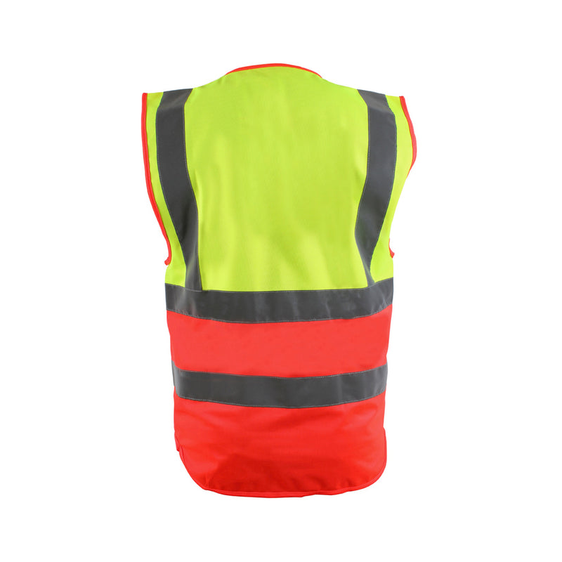 Blackrock Hi-Vis Premium Sleeveless Vest/Waistcoat - Yellow/Red size 5XL
