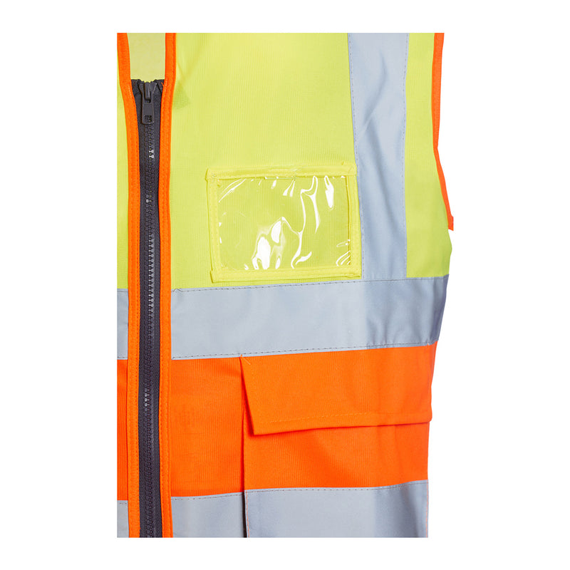Blackrock Hi-Vis Premium Sleeveless Vest/Waistcoat - Yellow/Orange size M
