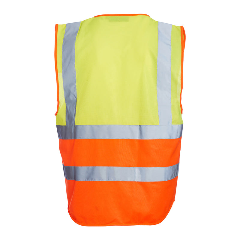 Blackrock Hi-Vis Premium Sleeveless Vest/Waistcoat - Yellow/Orange size 2XL
