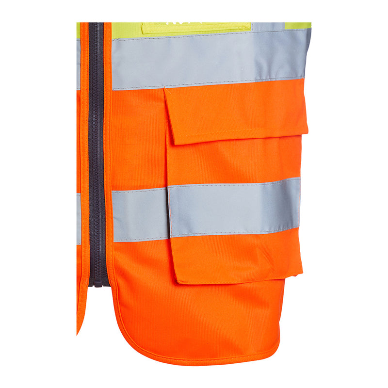 Blackrock Hi-Vis Premium Sleeveless Vest/Waistcoat - Yellow/Orange size 2XL