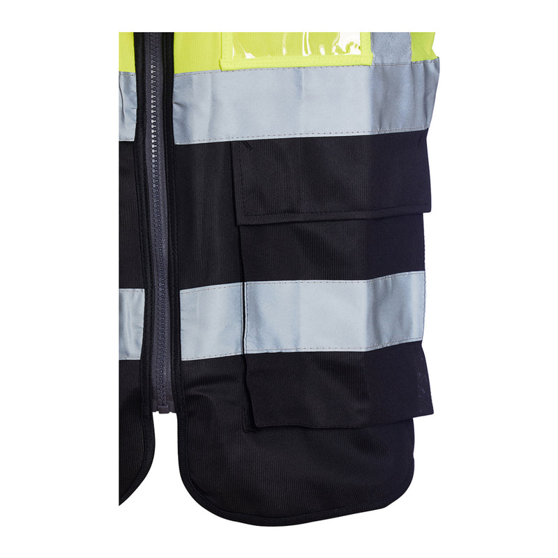 Blackrock Hi-Vis Premium Sleeveless Vest/Waistcoat - Yellow/Black size 2XL