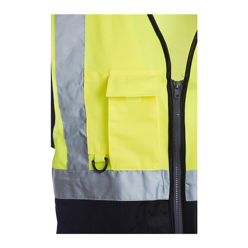 Blackrock Hi-Vis Premium Sleeveless Vest/Waistcoat - Yellow/Black size 4XL