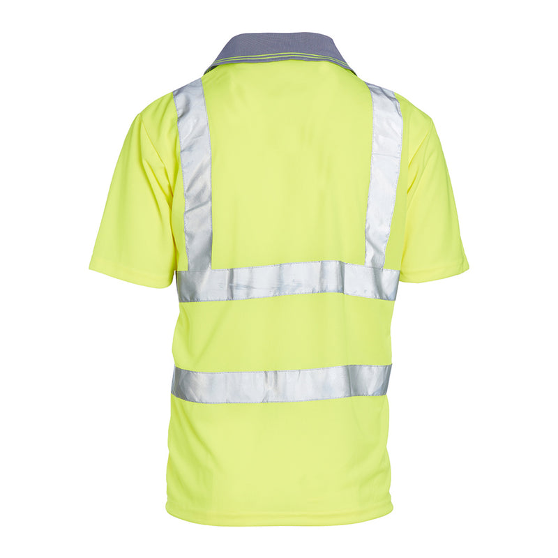 Blackrock Hi-Vis Polo Shirt Short Sleeve - Yellow size S