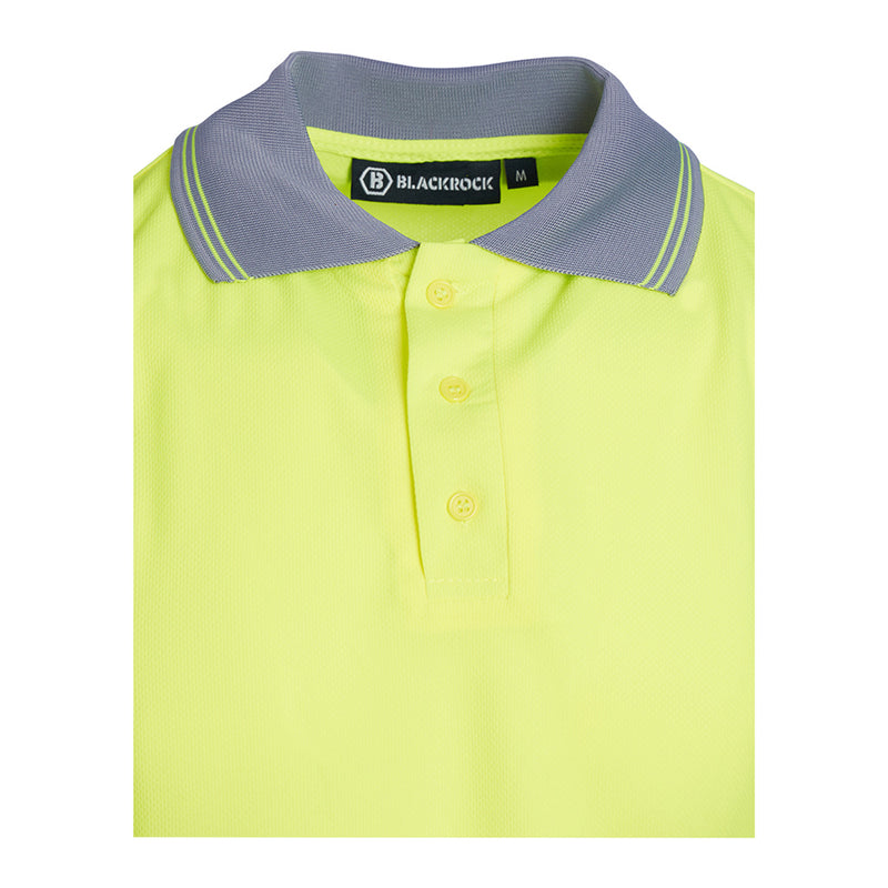 Blackrock Hi-Vis Polo Shirt Short Sleeve - Yellow size L