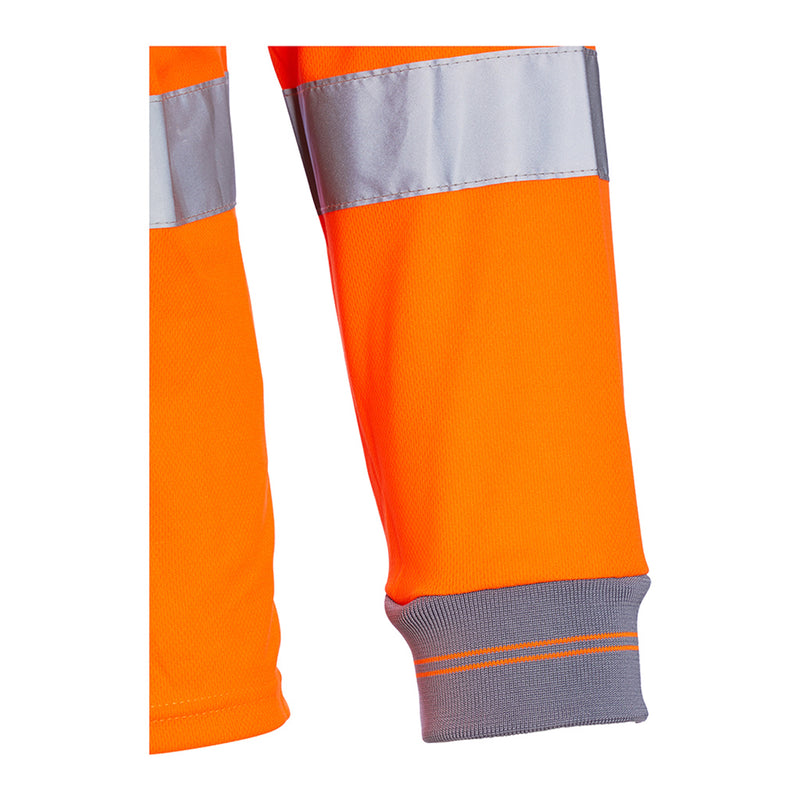 Blackrock Hi-Vis Polo Shirt Long Sleeve - Orange size 4XL